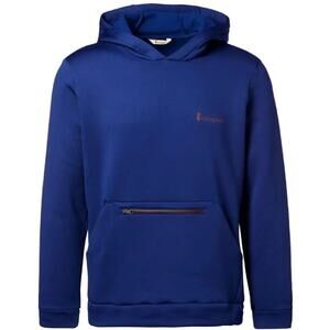 Cotopaxi Bamba Hoodie Fleece Oversized Logo Pullover Zip Pockets Outdoor Blue L